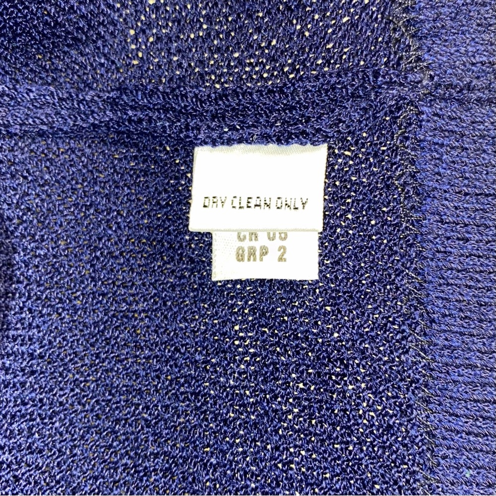 St. John Vintage Navy Blue Santana Knit Sleeveless Shell Tank Top - Picture 5 of 6